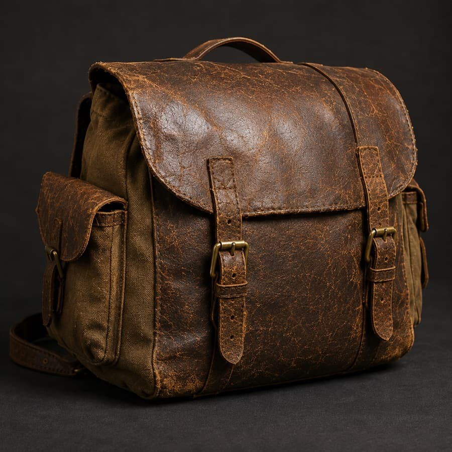 Thomas Alden's field pack in the museum's collection